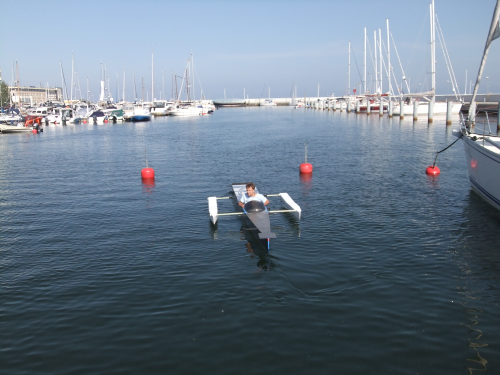 The SCIGRIP Solar Boat.