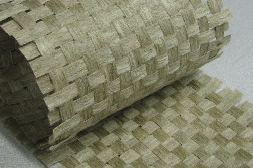 Natural fibre based TeXtreme fabric produced by Composites Evolution/Biotex.