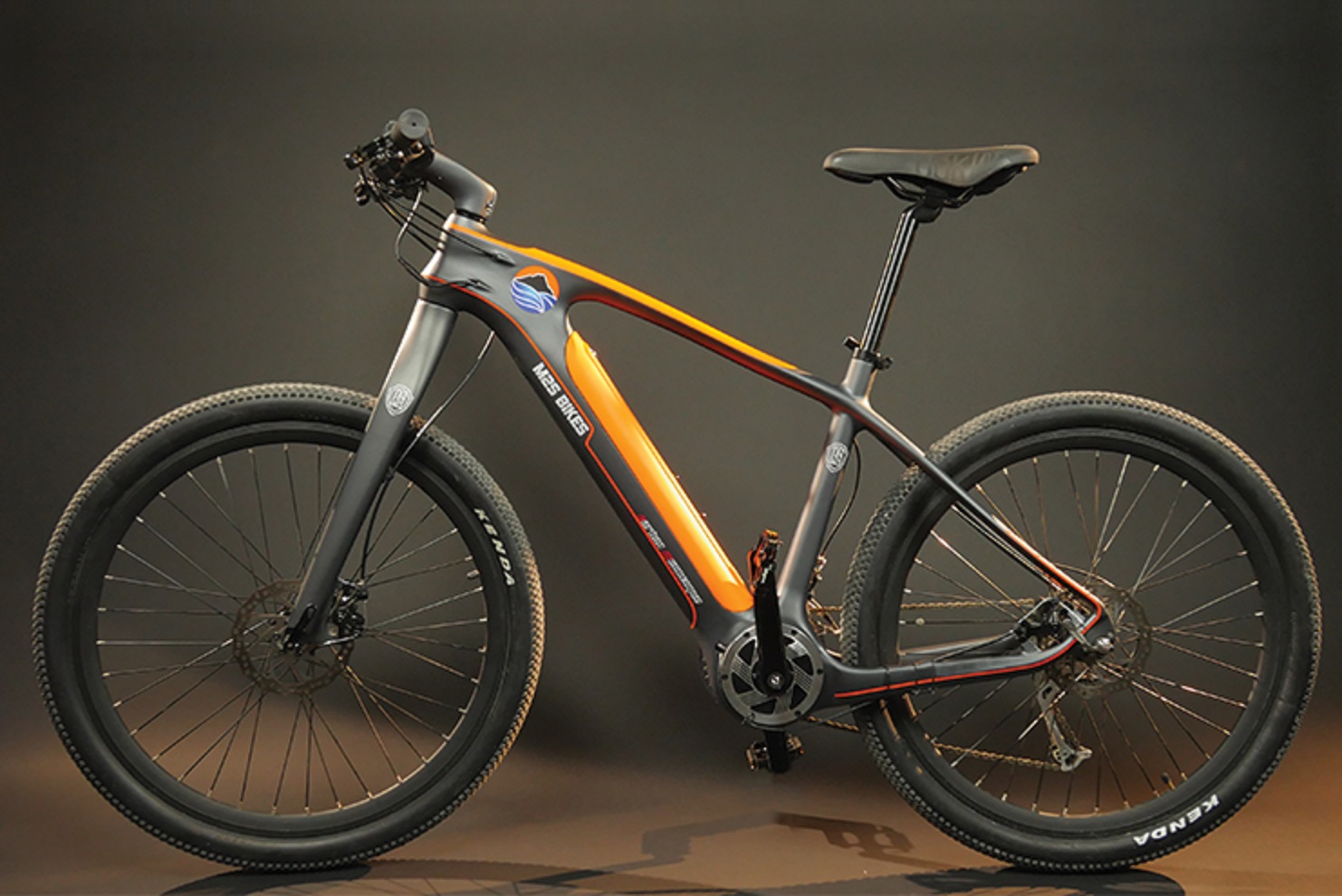 The All-Go lightweight electric bike has a frame made with carbon fiber.