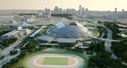 The Singapore Sports Hub in Kallang, due to open in April 2014, has a 5,000-capacity.
