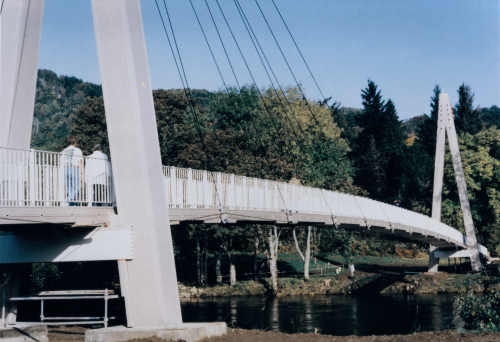Adhesive bonding was used in the construction of the Aberfeldy bridge.