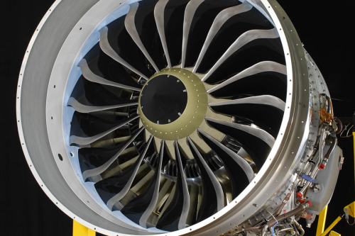 The 18 blades for the LEAP engine's composite fan are produced by RTM. (Picture courtesy of Snecma.)