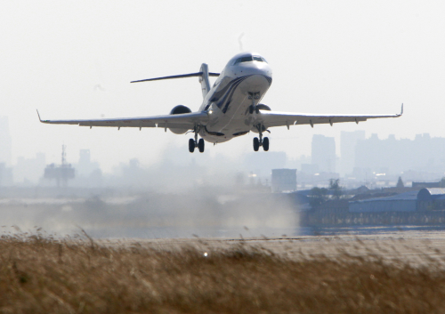 The ARJ21-700 maiden flight took place in Shanghai in November 2008.