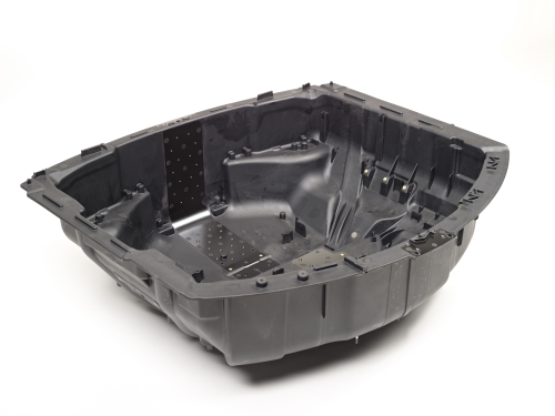 The Audi spare wheel recess is made using a 60% glass fibre reinforced polyamide from Lanxess.