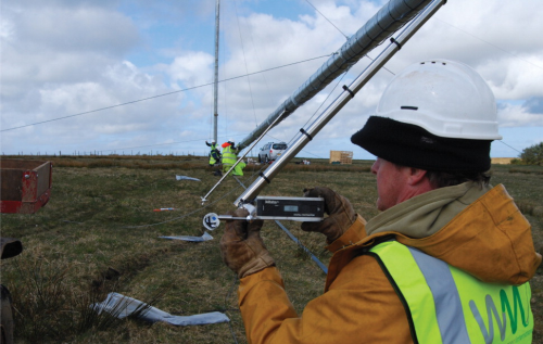 In planning any wind energy project, whether it be a full-scale wind farm or a micro generation site, accurate and up-to-date data is essential to predict future energy production (image courtesy of Obelisk Energy and Wind Measurement International)