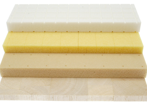 A sandwich structure consists of two high strength composite skins separated by a core material. Various core materials are available, including balsa, PVC, and PET.