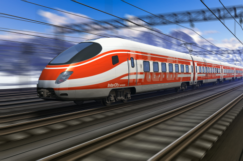 Weight saving is a higher priority in high-speed trains. (Picture used under license from Shutterstock.com © Oleksiy Mark.)