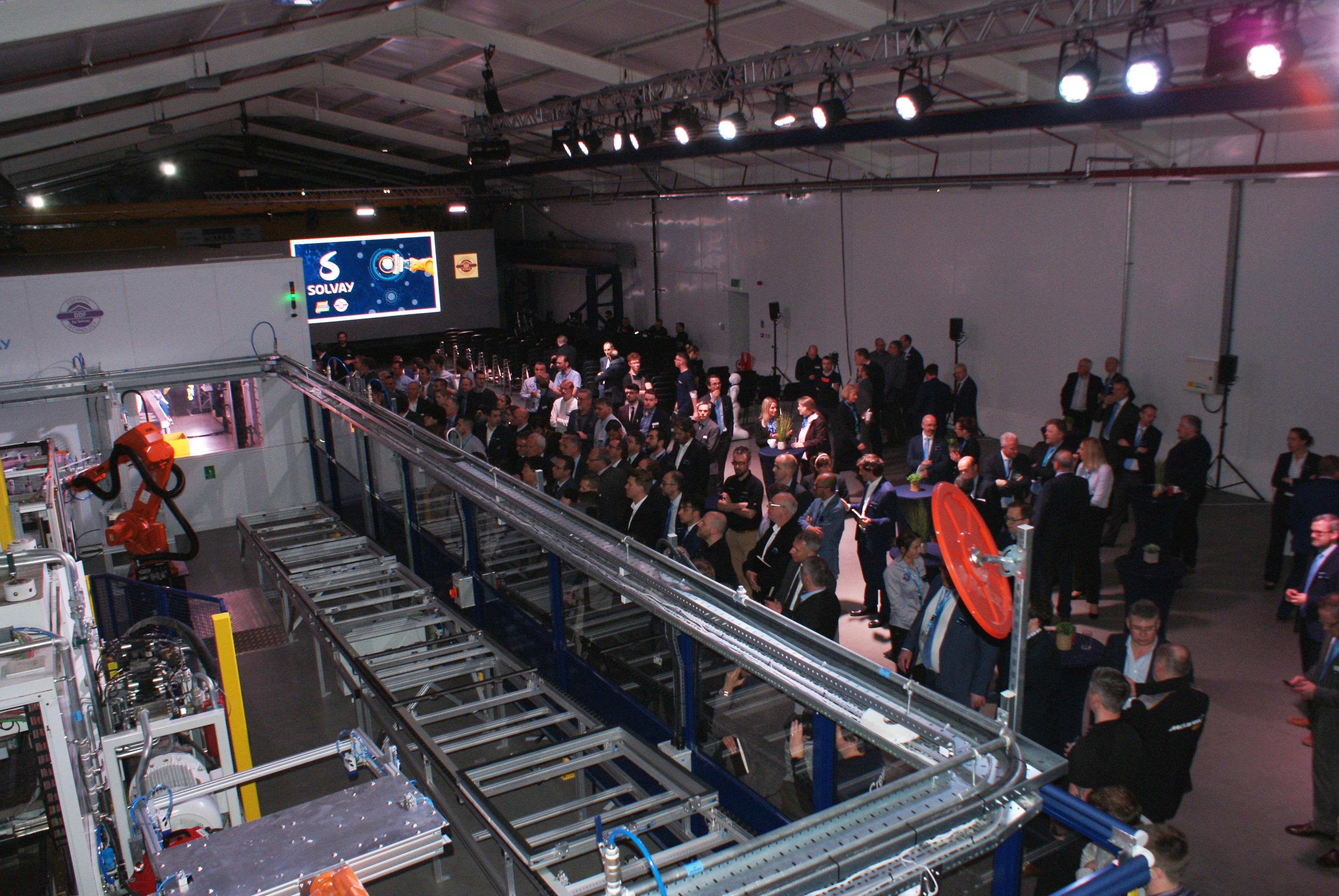 During a customer event, Solvay unveiled the new demonstrator line.