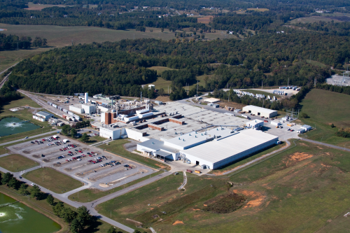 Johns Manville’s glass fiber operations plant in Etowah, Tennessee.