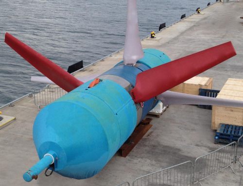 Airborne customer Nautricity is currently testing its CoRMaT tidal turbine at the European Marine Energy Centre (EMEC) in Scotland.