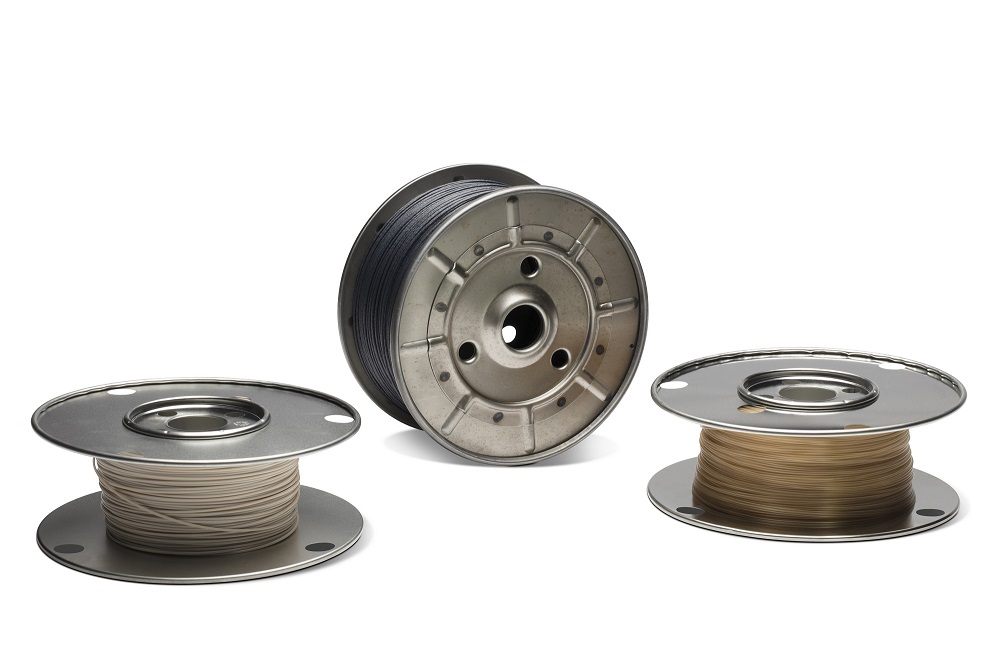 Delta Equipement offers filaments for fused filament fabrication (FFF), including KetaSpire PEEK, carbon fiber filled PEEK and Radel PPSU filaments from Solvay.