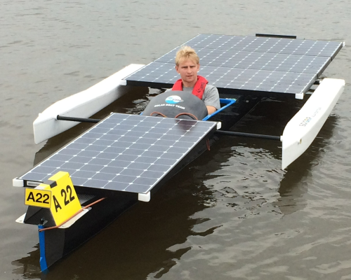 The SCIGRIP Solar Boat  was assembled using a variety of SCIGRIP adhesives.