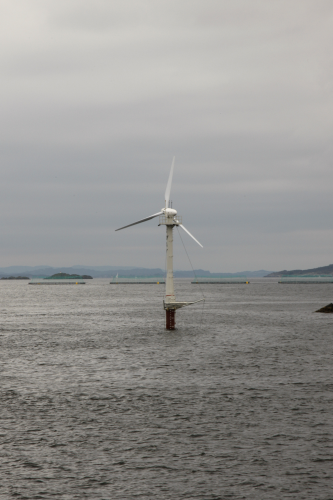 The SWAY prototype has been installed outside Bergen, Norway.