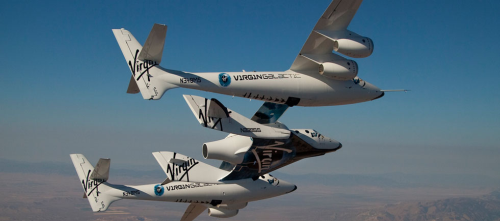 One of the most forward-looking applications for OoA prepregs so far has been the fabrication by Scaled Composites of the Spaceship 2/White Knight 2 spacecraft combination, with which Virgin Galactic plans to initiate an era of space tourism. (Picture courtesy of Virgin Galactic.)