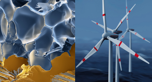BASF's new Kerdyn PET structural foam is suitable for production of wind turbine blades. (Picture: BASF.)