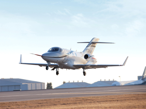 The HondaJet aircraft is currently in development and certification testing.