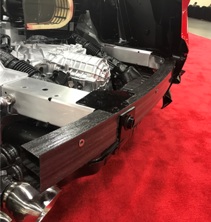 Scott Bader’s Crestapol resins have produced a carbon fiber component that helps to protect the rear and expanded boot of the Corvette.