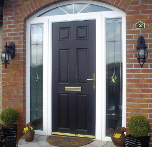 Typical door set manufactured by New World Developments. The adoption of Scott Bader Crystic Crestapol 1210 resin has enabled door skin mouldings to be produced quicker, to higher standards of finish and with lower rejection rates.