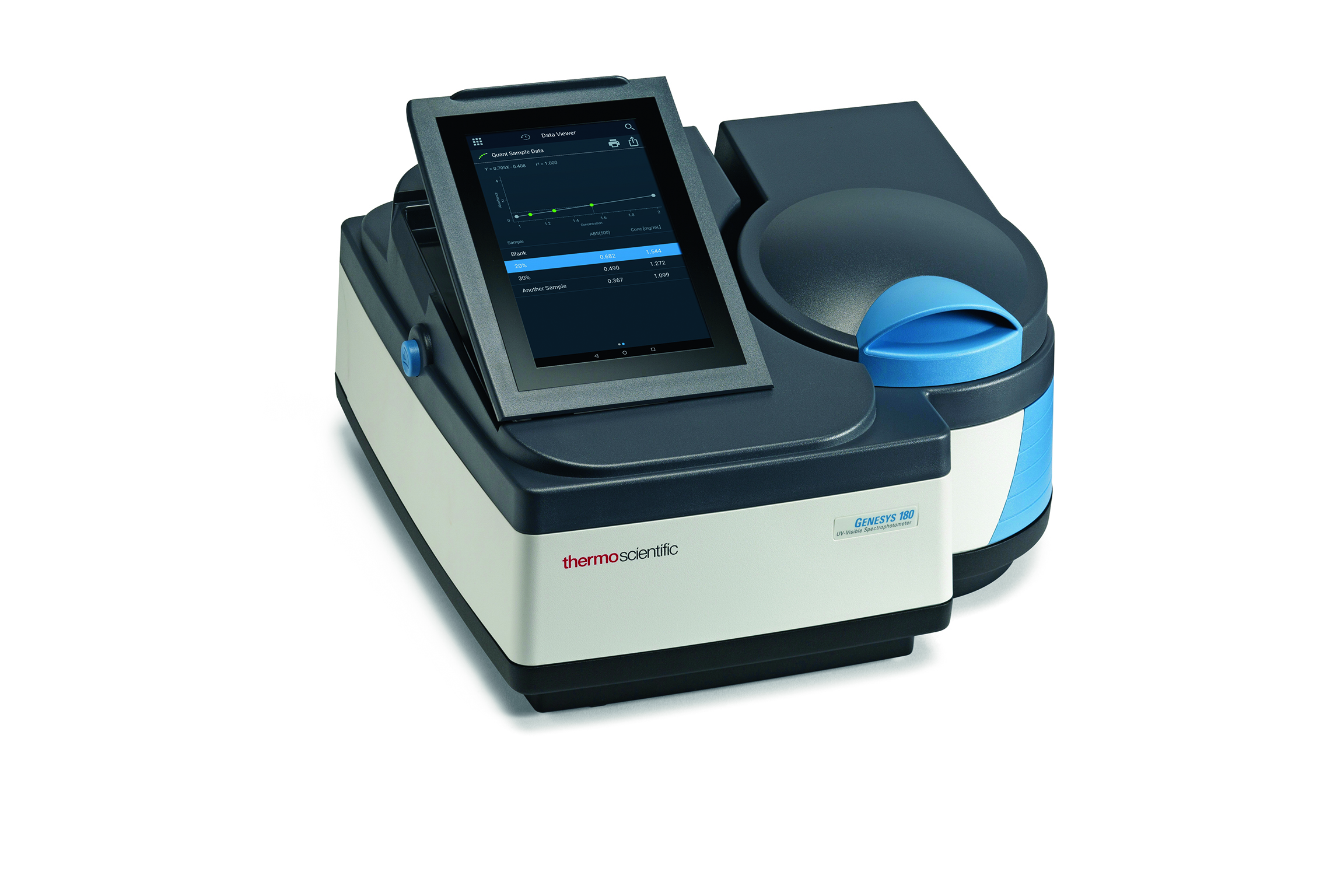 The Thermo Scientific GENESYS 180 UV-Vis spectrophotometer.