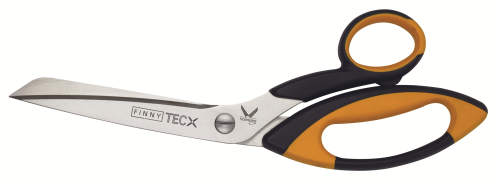 Kretzer's Finny TECX scissors for cutting technical textiles.