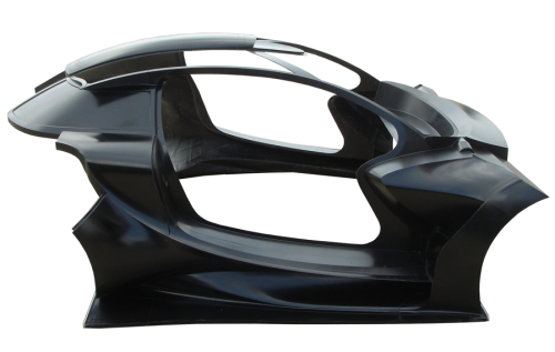 The Survolt driver’s shell. (Picture courtesy of Applications Composites.)