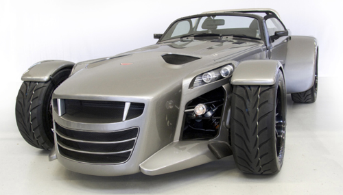 The Donkervoort GTO, weighing only 700 kg, makes extensive use of carbon fibre composite materials. Composite panels are bonded to a steel tubular frame. (Picture courtesy of Donkervoort Automobielen.)