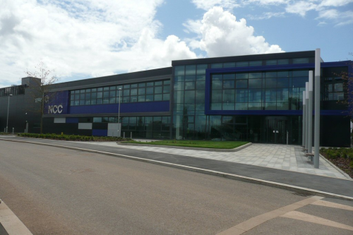 The NCC is located on the Bristol and Bath Science Park, Emerson’s Green, between Bath and Bristol. The centre received £25 million to buy land, construct the building and fill it with people.