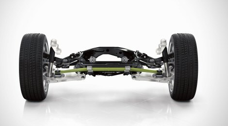 Top story: The rear axle of the new Volvo XC90 features a transverse leaf spring made of lightweight composite material.