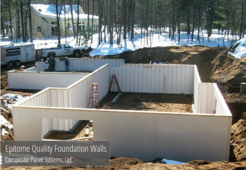 Epitome Quality Foundation Walls are based on a composite sandwich panel system and are designed to replace concrete in residential home foundations. The composite system is easy and fast to install and provides good insulation and damp-proofing.