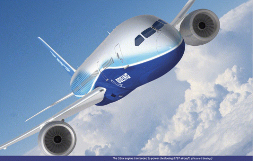 The GEnx engine will power the Boeing 787.