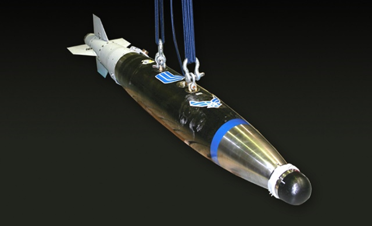 The carbon fiber wound bomb. Photo courtesy Lawrence Livermore University.