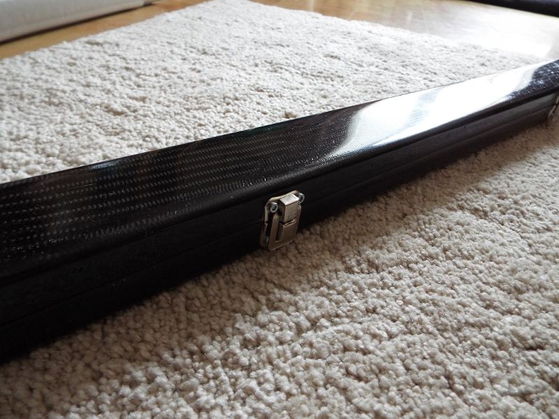 Reportedly the world’s first carbon fiber cue case.