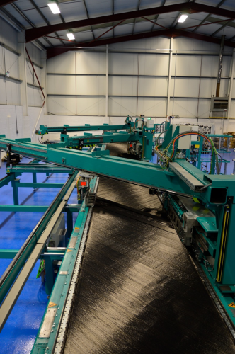 The new cut and lay machine at FORMAX, with a variable width from 1270–1600mm.
