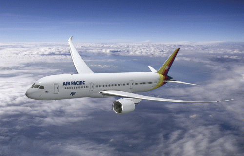 Air Pacific is the newest customer for the Boeing 787, with an order for five of the jetliners. (Picture © The Boeing Company.)