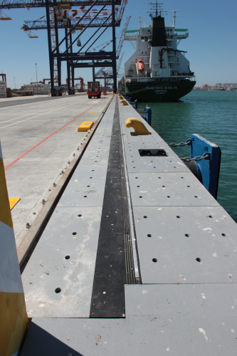 Glass reinforced cable trays have been used to make gantry cranes safer in a South African container port.