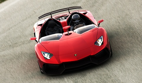 The Aventador J 515 kW / 700 hp two-seater sports car.