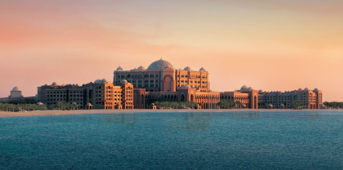 The Emirates Palace luxury hotel in Abu Dhabi features 114 composite domes. (Picture courtesy of Emirates Palace.)