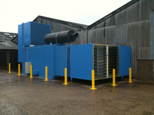 A Combined Heat and Power Unit at one of Living Fuels' generation plants