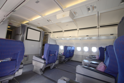 UCSM prepregs are used in passenger cabin interior wall and ceiling panels, partitions and flooring and modular fixtures. (Image © Bigstock.com.)