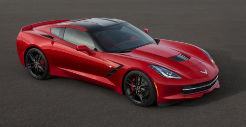 The 2014 Corvette Stingray debuted at the North American International Auto Show in Detroit, Michigan. (Click to enlarge image.) (Picture © John F. Martin for Chevrolet.)