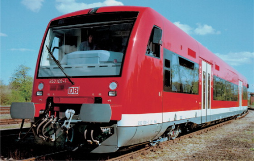 The front exterior panel over the bumper guards on the Regio shuttle train utilises sandwich composite construction with core from DIAB.