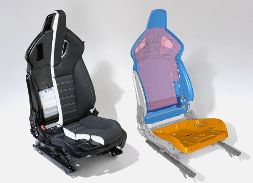 Glass reinforced composites eliminate the need for steel frames in moulded performance seats developed by Opel and Recaro.