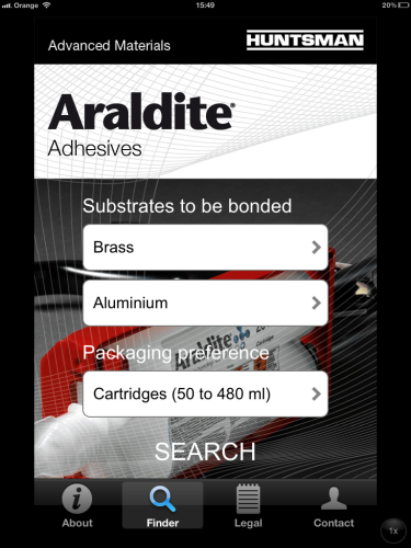 The new Araldite app.