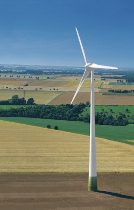 The wind energy industry is continuing to experience high growth rates, which is good news for suppliers of composite materials and processing equipment. (Picture courtesy of Enercon.)