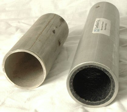 A lined and an un-lined tube.
