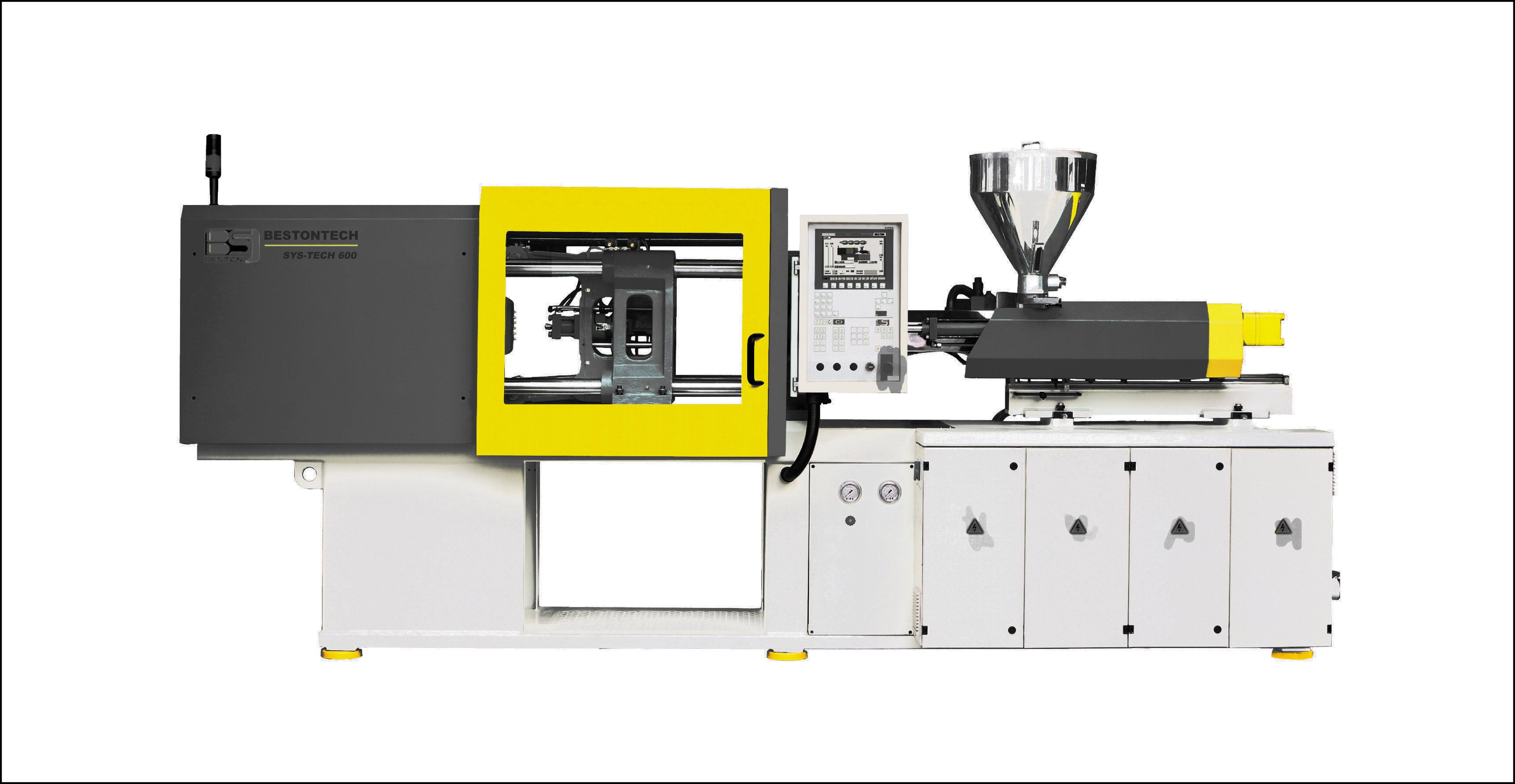 The Beston SYS Series 600 injection molding machine.