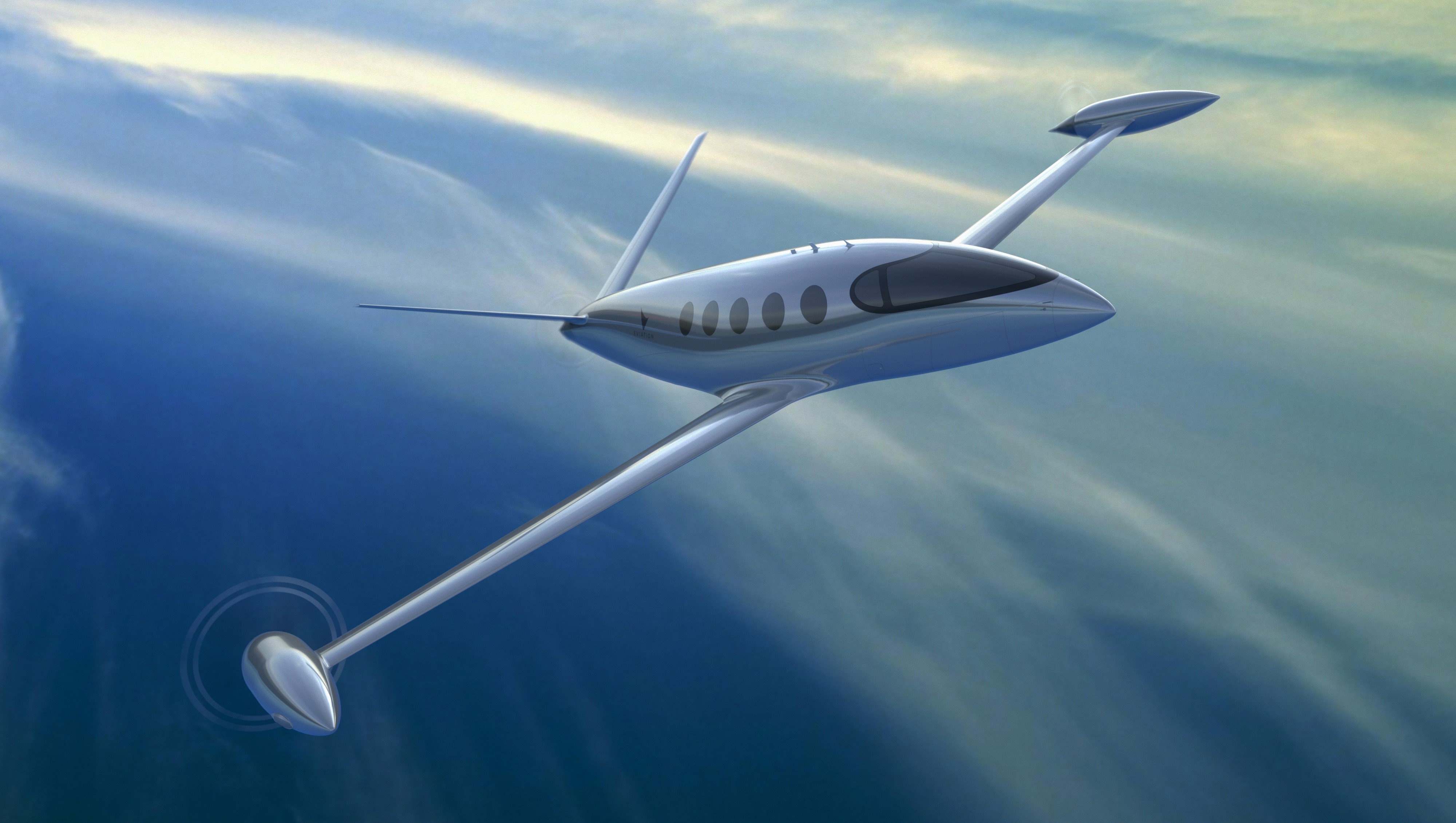 The Eviation Alice uses the lightest possible carbon fiber composite airframe.