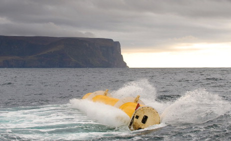 Aquamarine Power, together with SSE Renewables, will deploy Aquamarine's Oyster hydro-electric wave power devices off the coast of Orkney in 2013. It is currently being tested at Scotland's European Marine Energy Centre (EMEC).
