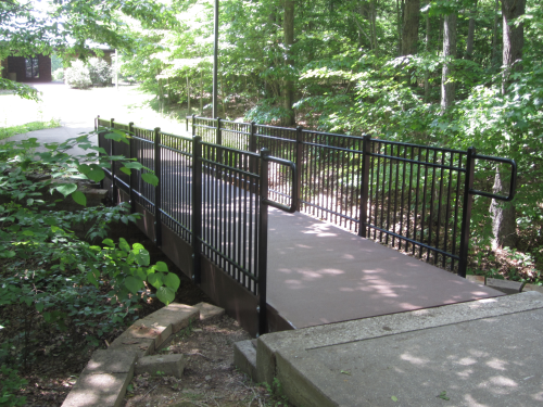 The FRP bridge installed in the Daniel Boone National Forest.