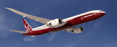 Top story last week: The launch of the Boeing 777X at the Dubai Airshow. (Picture © Boeing.)
